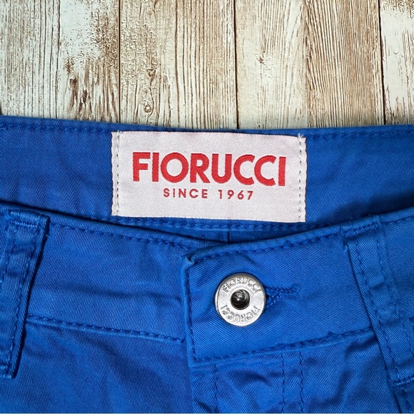 NOS: Deadstock Fiorucci Women's Vibrant Blue Ultra Low Waist Pants Size 28 - Picture 7 of 9